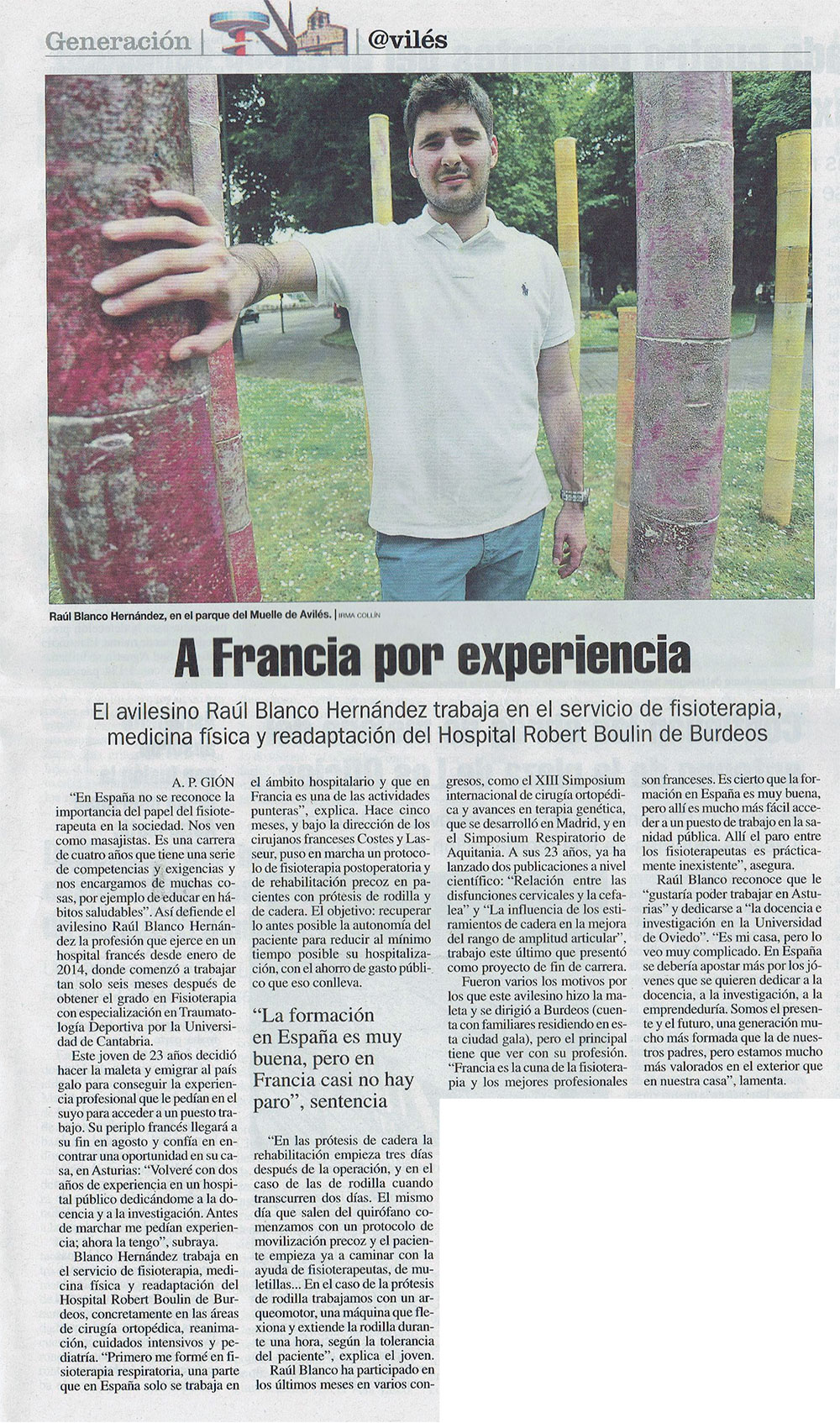 Entrevista Fisio Raul Blanco Hernandez